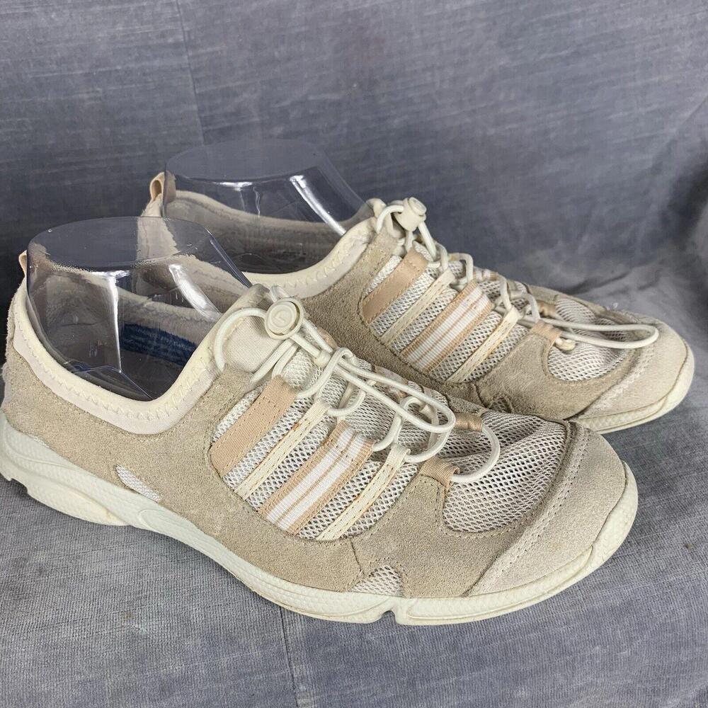Women 8W Rockport XCS Bungee Cycle Motion Biking Walking Washable Sneaker Taupe